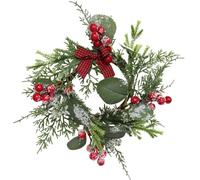 Anneaux De Couronne Pour Bougies,Décoration De Noël Et Pièce Centrale De Table | Couronne De Pin Pour Bougies Pilier Décor D'Automne - Pour Hiver Bureau Automne Fête Mariage Cheminée Étagère Armoire S