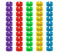 Anneaux De Cuisse De Volaille - Étiquettes D'identification Couleur 16 Mm, Ensemble De 50/100 Pièces, 5 Couleurs, Poulet, Canard, Oie, Anneaux De Cuisse De Poulet | Marqueurs De Gestion De La Reproduc