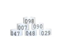 Anneaux de cuisse volaille | Utilisation multicolore M 100 pièces : identifier les petites volailles et les oiseaux(White)