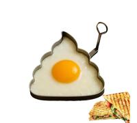 Anneaux de cuisson amusants en acier inoxydable - Moule à crêpes - Anti-rayures - Antidérapant - Pour la préparation des repas à la maison, les sandwichs des