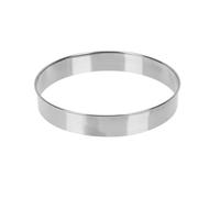 Anneaux de cuisson ronds en acier inoxydable pour muffins, mousses, tartelettes, biscuits, crêpes, outils de cuisson (anneau de 22,9 cm pour pizza de 25,4 cm)