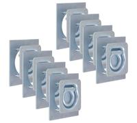 Anneaux de fixation vidaXL, lot de 8, acier galvanisé, 2000 kg