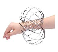 Anneaux de flux Kinetic Spring Bracelet Sensory Interactive Cool jouets - Argent - Enfant - Métal - Mixte