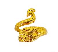 Anneaux de guidage de fil à crochet réglables avec outils de tricot en métal PC avec point de paon fait à la main et ajusteur de taille antidérapant pour une gestion stable du fil (doré A)