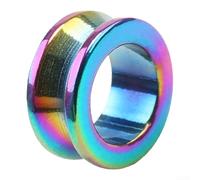 Anneaux de guidage pour moulinet de pêche en acier inoxydable, paroi intérieure lisse polie, faible friction, anti-casse (coloré, 11,5 x 8 x 5 mm)