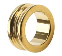 Anneaux de guidage pour moulinet de pêche en acier inoxydable, paroi intérieure lisse polie, faible friction, anti-casse (doré, 14 x 10 x 4,5 mm)