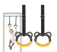 Anneaux de gymnastique à barre trapèze - Anneaux de traction, balançoire pour augmenter la hauteur | Anneaux de balançoires pour aire de jeux, ensembles de jeu pour équipement d'entraînement d'arrière