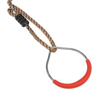 Anneaux de gymnastique en Métal Rouge avec Corde polypropylène