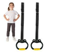 Anneaux de Gymnastique Kids - Rogue de Barre de trapèze réglable, Anneaux de Jeux de Jeux extérieurs Swing Durable Gym Equipment | Gymnaste sans Glissement pour Exercice intérieur Entraînement