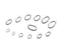 Anneaux de jonction 100pcs/Lot 4x5mm/5x8mm Stainless Steel Oval Jump Rings Open Split Ring Connectors for DIY Jewelry Making Supplies(1x4x6mm)