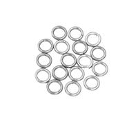 Anneaux de jonction 20pcs/lot Stainless Steel Open Jump Rings Single Loops Split Ring Connectors for Jewelry Making Findings DIY Accessories(2.5x14mm)