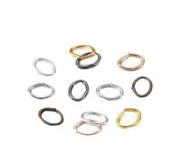 Anneaux de jonction 300Pcs/Lot 4-7mm Metal Oval Jump Rings Split Connectors Open for DIY Jewelry Finding Making Supplies(Color 7,5x6mm)