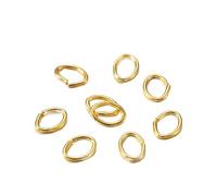 Anneaux de jonction 300Pcs/Lot 4-7mm Metal Oval Jump Rings Split Connectors Open for DIY Jewelry Finding Making Supplies(Color 3,5x7mm)