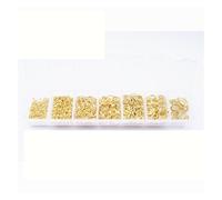 Anneaux de jonction 900 Pcs Alloy Open Jump Rings Mixed 3mm 4mm 5mm 6mm 7mm 8mm 10mm Split for DIY Jewelry Making Findings(Color 1)