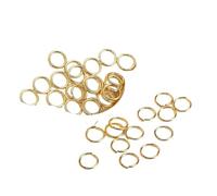 Anneaux de jonction Jump Rings for Jewelry Making,Brass Open Connecting for DIY Accessories(18k gold plated,0.5mmx4mm-200pcs)