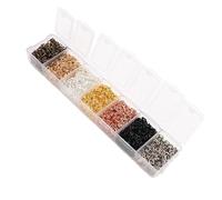 Anneaux de jonction One Set Box 3 4 5 6 7 8 10mm Colors Open Jump Rings Split Link Loop for DIY Jewelry Making Findings Connector(Mixed 4mm 2800pcs)