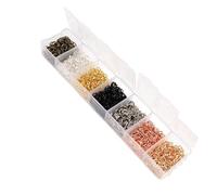 Anneaux de jonction One Set Box 3 4 5 6 7 8 10mm Colors Open Jump Rings Split Link Loop for DIY Jewelry Making Findings Connector(Mixed 5mm 1400pcs)