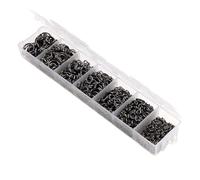 Anneaux de jonction One Set Box 3 4 5 6 7 8 10mm Colors Open Jump Rings Split Link Loop for DIY Jewelry Making Findings Connector(1450pcs Gun Black)