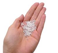 Anneaux de Jonction Ouverts Plaqués Argent 5 mm - 400 pièces (Épaisseur 0,7 mm) pour Création de Bijoux, Anneaux Solides pour Fermoirs, Pendentifs et Apprêts, Accessoire Essentiel Perles