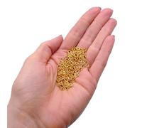 Anneaux de Jonction Ouverts Plaqués Or 4 mm - 400 pièces (Épaisseur 0,7 mm) pour Création de Bijoux, Anneaux Solides pour Fermoirs, Pendentifs et Apprêts, Accessoire Essentiel Perles