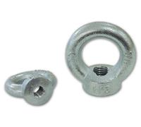 Anneaux de levage femelle galvanisé Mesure 22 mm Ø extérieur de 82 mm de diamètre intérieur 44 mm