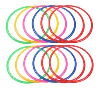 Anneaux de marelle pour Enfants, 12 pièces, 28 cm, en Plastique Souple, équipement d'exercice pour Enfants, Jeux d'extérieur à Faire soi-même pour Jardin, Cour, école Maternelle, Cadeaux de coule