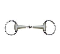 Anneaux de mors olive en flexi pour cheval Feeling Blanc 115 mm