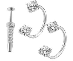 Anneaux de nez | Piercing en acier inoxydable résistant à la décoloration - Piercing de nez Bijoux Boucles d'oreilles et bagues, pour les fêtes d'anniversaire Bals de mariage Soirées Rencontres, se