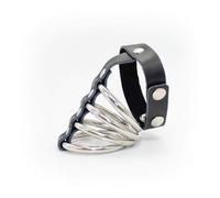 Anneaux de Pénis Cockring Cuir et Acier