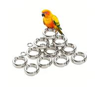 Anneaux de Pied d'oiseau, Bracelets de Cheville réglables en Aluminium pour l'identification des Oiseaux, l'activité Quotidienne et Les Exercices de vol en Plein air en Toute sécurité 100 pièces 9mm