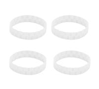 Anneaux de pneu de roue de remplacement pour Robot de balayage, pièces durables anti-usure en caoutchouc de haute qualité pour balayeuse, ensemble de 4 pièces de 6.5cm de diamètre