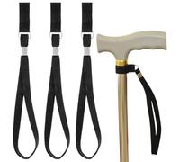 Anneaux de poignet pour canne de marche, 3 Pièces, Dragonnes pour Canne de Marche, Bracelet pour Béquilles, Accessoire de Sécurité pour Canne et Randonnée, pour Personnes Âgées Handicapées Hommes