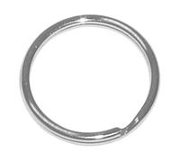 Anneaux de porte-clés 1,5 cm Argenté 12 pièces