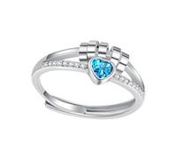 Anneaux de pouce en laiton robuste avec cœur et perles tournantes pour soulager l'anxiété et la gestion du stress bijoux de soulagement du stress, taille unique, Comme décrit, Comme décrit.