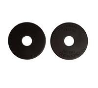 Anneaux de protection pour cheval en silicone Grooming Deluxe (x2) Noir TU