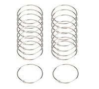 Anneaux de reliure, 30 pièces anneaux livre en métal, à feuilles mobiles 20 mm/25 mm/32 mm/40 mm/50 mm for bricolage carte mots mémo bureau(25mm)