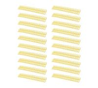 Anneaux de reliure de bureau, peignes, 30 trous, 12 mm, PP, jaune | Notes de cours, archive d'assemblage de documents réutilisables