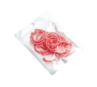 Anneaux de reliure en plastique flexible - Porte-clés coloré pour intercalaires, cartes, scrapbooking, mots, cartes, reliure, bureau, feuilles volantes