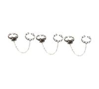 Anneaux de rose épine anneaux vintage anneau de bijoux de la mode de mode pour femmes rings anneaux chics rings avec anneau de chaîne bijoux anneau rose pour femmes alliage de la chaîne de chaîne