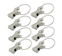 Anneaux de Salle de Bain, Crochets de Douche for Rideaux, 20 pièces, cintres Rideau, Anneaux draperie, Crochet Suspension, Clips, Anneau en Acier Inoxydable