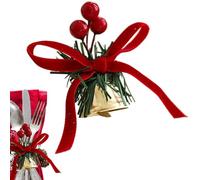 Anneaux De Serviette De Fêtes,Décoration d'Anneaux de Serviette à Cloches et Nœuds | Décoration Festive de Bureau - pour Noël Automne Thanksgiving Fête de Vacances Pâques