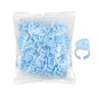 Anneaux De Support De Colle, 100pcs De Colle Cils | Smart Glue Cups Extensions De Cils Supplies 100pcs - Rangus Easy Fanning Cups Anneaux Fourniture Des Fournitures Pour À L