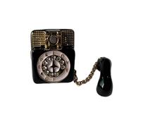 Anneaux de téléphone antiques, bijoux enduits d ' huile pour femmes, accessoire de fête Vintage, bijoux de téléphone rétro