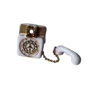 Anneaux de téléphone rétro d'inspiration vintage avec fermeture à l'huile - Bijou unique pour femme - Pour fête quotidienne - Tendance, taille unique, Comme décrit, Comme décrit.