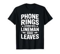 Anneaux de téléphone Storm Hits Lineman Dad Leaves Lineworker T-Shirt