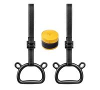 Anneaux de traction - 2 anneaux de gymnastique portables pour exercices en plein air avec sangle réglable, anneau de gym robuste | Équipement de fitness multifonctionnel pour adolescents, femmes