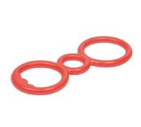 Love Story, Jouet Anneaux Caoutchouc 23,5 cm Les Malins Rouge