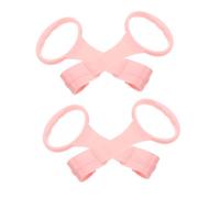 Anneaux de Traction pour Bébé 4 Pièces en Pp Rose, Aide à Marcher | Bébé et -né, Bords Lisses et Arrondis, Usage Extérieur et Voyage, Cognition des Couleurs