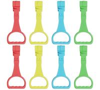 Anneaux de traction pour bébé, 8 pièces, 4 couleurs, parc suspendu en plastique, Assistant de marche, accessoires berceau pour nourrissons et tout-petits, outil pratique