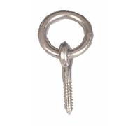 Anneaux d'écurie à vis bois - acier zingué blanc - diamètre 12mm BRICOZOR
